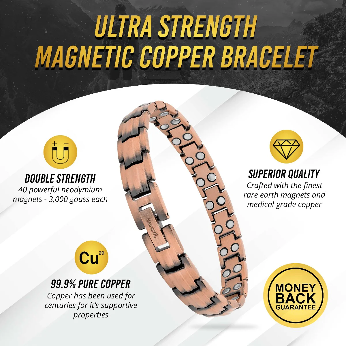 Women's Pure Copper Magnetic Therapy Bracelet