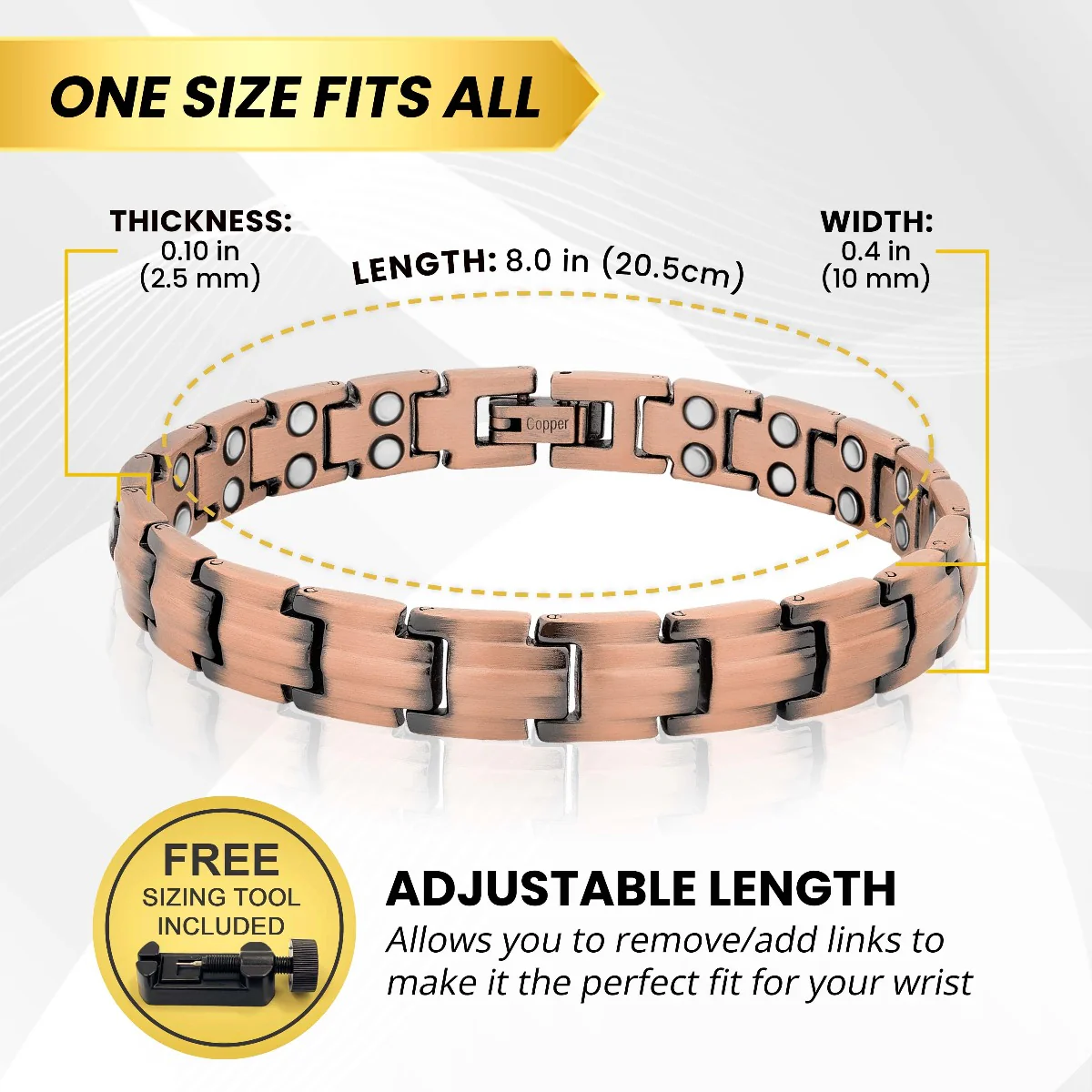 Women's Pure Copper Magnetic Therapy Bracelet