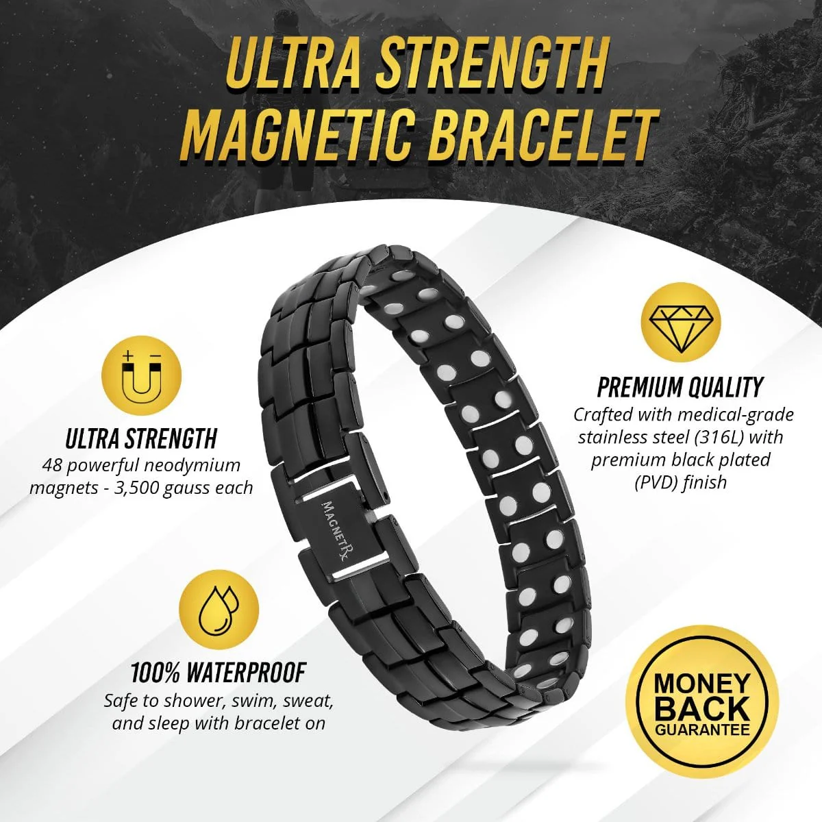 Ultra Strength Magnetic Therapy Bracelet