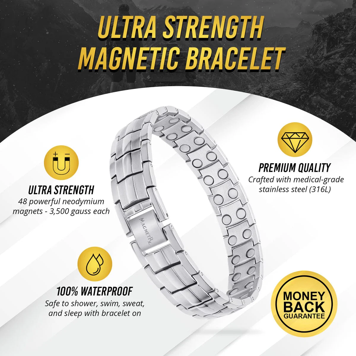 Ultra Strength Magnetic Therapy Bracelet